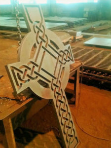 Metal sculpture by Brian Migchelbrink.