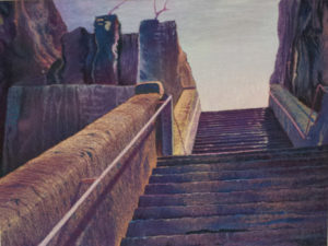 Oil pastel by Terry Mitchell